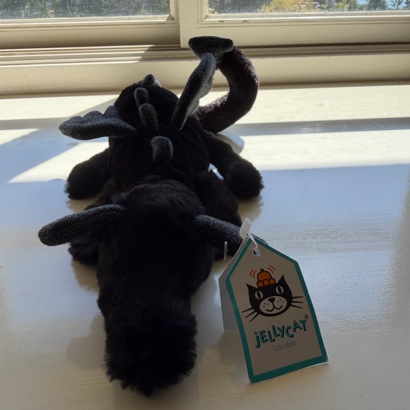 Black and Gray Dragon Plush Toy - Picture 7 of 10